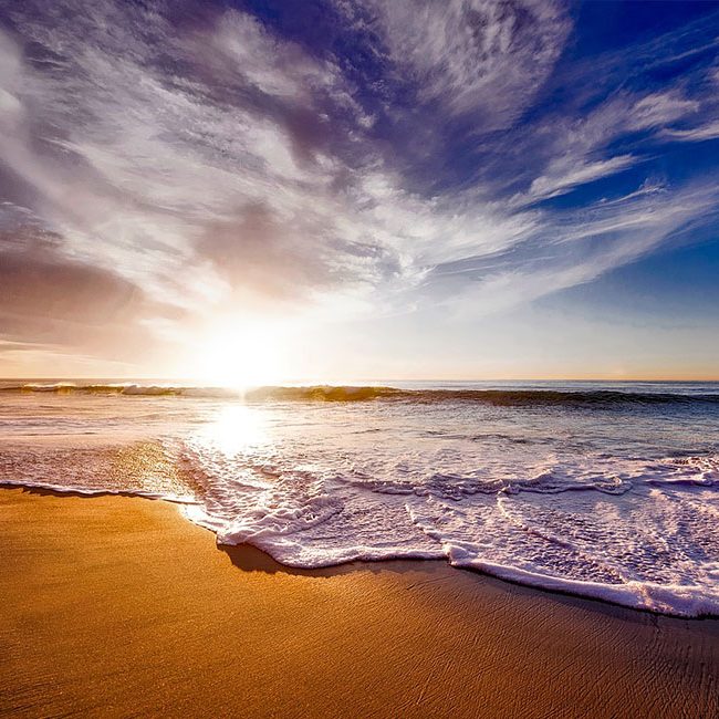 plage avec horizon